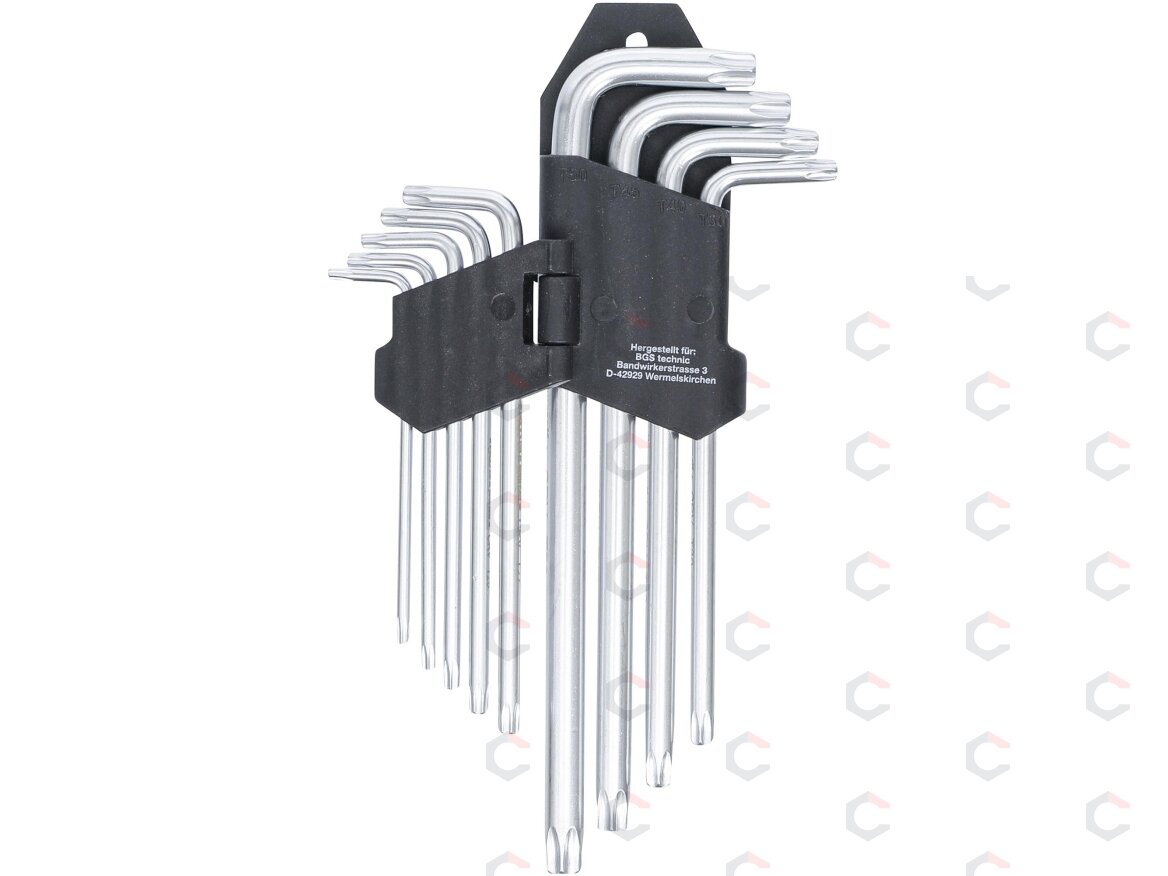 L tipo raktų rinkinys | ilgi | T-Star (Torx) T10-T50 | 9 vnt. (816) 2 L tipo raktų rinkinys | ilgi | T-Star (Torx) T10-T50 | 9 vnt. (816) 2