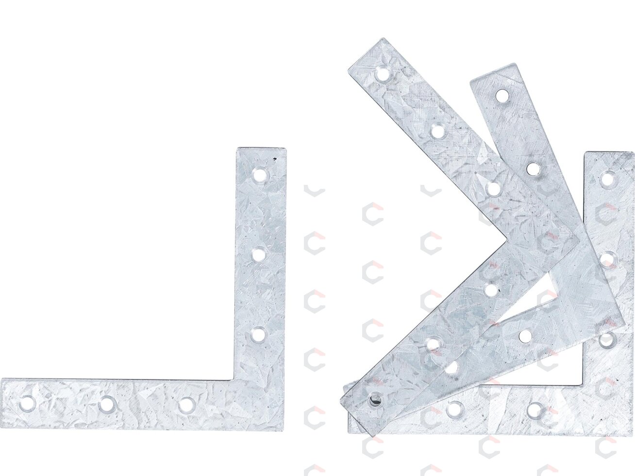 L formos plokštelė | 100 x 100 x 15 mm | 4 vnt. (80923) 2 L formos plokštelė | 100 x 100 x 15 mm | 4 vnt. (80923) 2