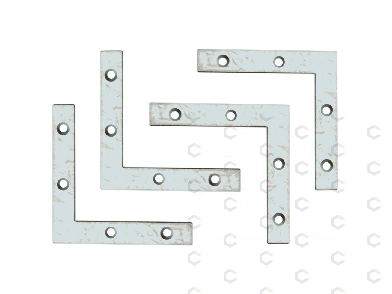 L formos plokštelė | 75 x 75 x 12 mm | 4 vnt. (80921) 3 L formos plokštelė | 75 x 75 x 12 mm | 4 vnt. (80921) 3