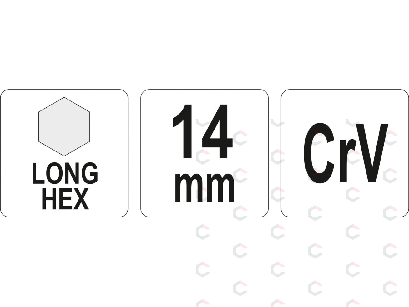 L tipo raktas | ilgas | hex šešiakampis | 14,0 mm (YT-05444) 1 L tipo raktas | ilgas | hex šešiakampis | 14,0 mm (YT-05444) 1