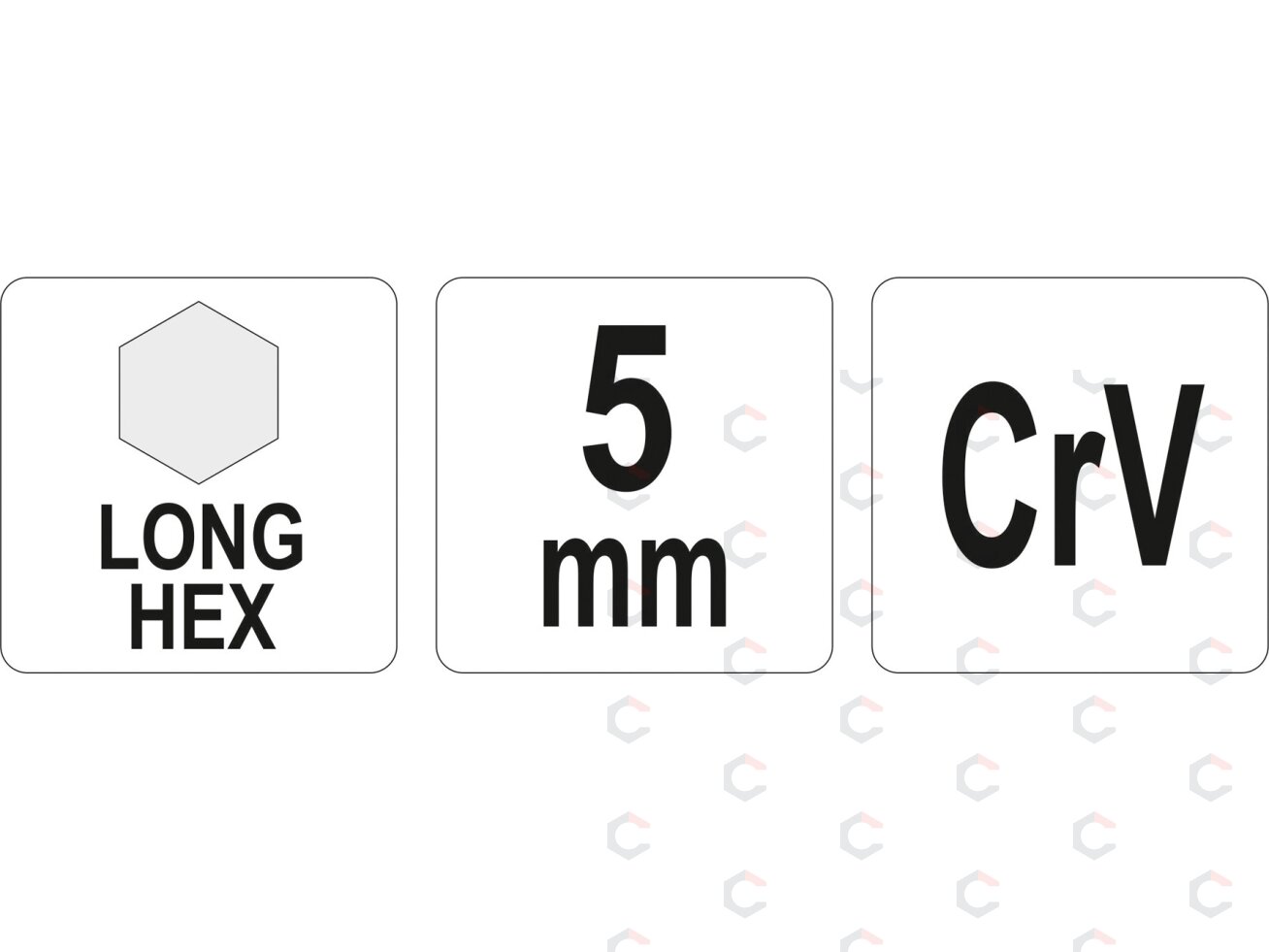 L tipo raktas | ilgas | hex šešiakampis | 5,0 mm (YT-05436) 1 L tipo raktas | ilgas | hex šešiakampis | 5,0 mm (YT-05436) 1