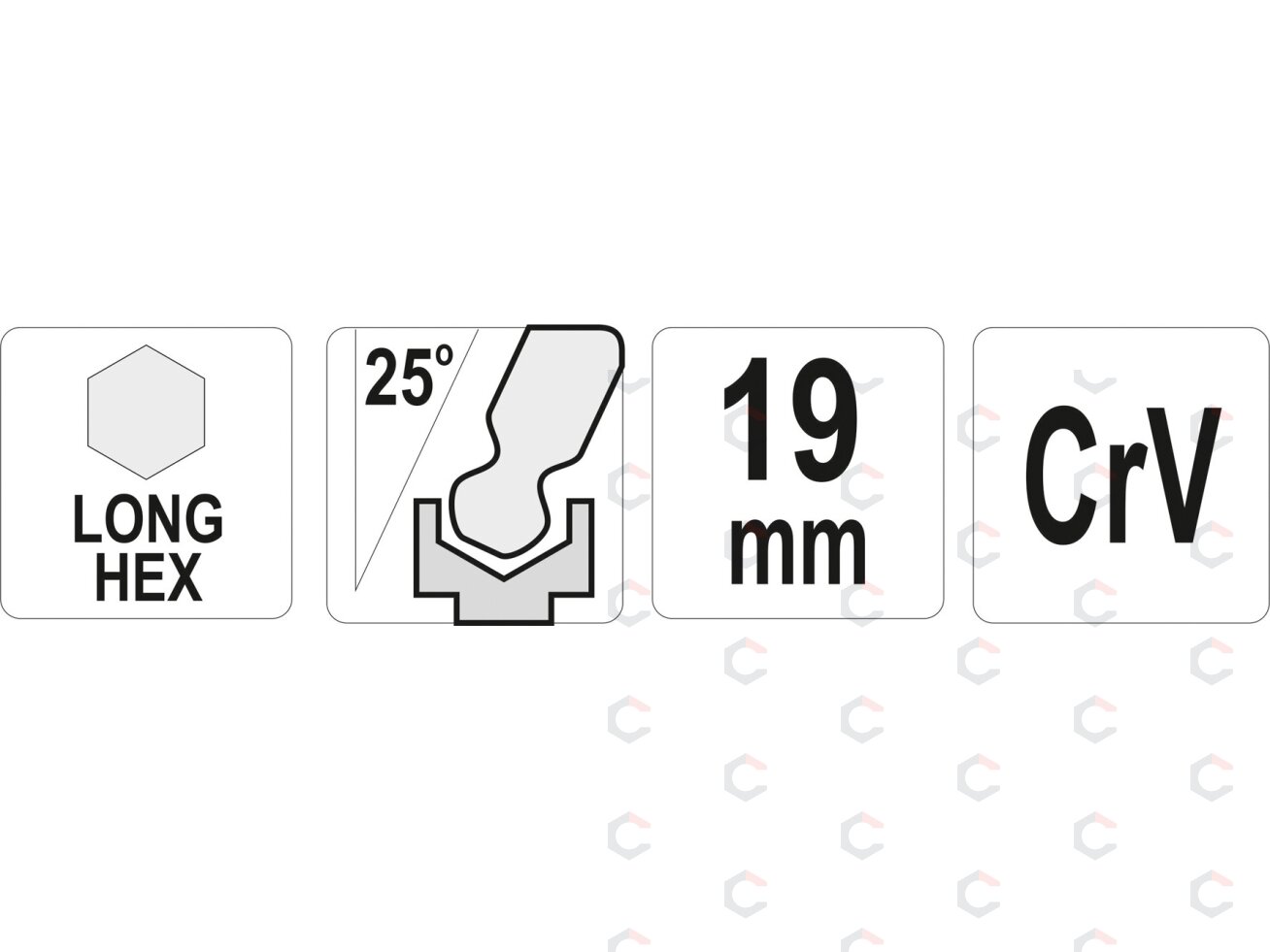 L tipo raktas | ilgas | hex šešiakampis su šarnyru | 19,0 mm (YT-05466) 1 L tipo raktas | ilgas | hex šešiakampis su šarnyru | 19,0 mm (YT-05466) 1