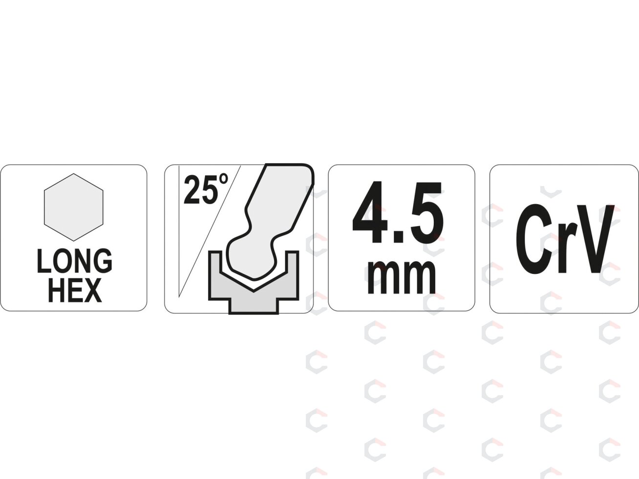 L tipo raktas | ilgas | hex šešiakampis su šarnyru | 4,5 mm (YT-05455) 1 L tipo raktas | ilgas | hex šešiakampis su šarnyru | 4,5 mm (YT-05455) 1