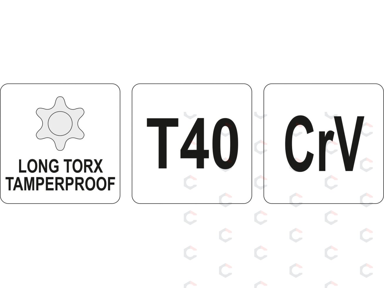 L tipo raktas | ilgas tipas | T-Star (su skyle) (Torx) T40 (YT-05520) 1 L tipo raktas | ilgas tipas | T-Star (su skyle) (Torx) T40 (YT-05520) 1