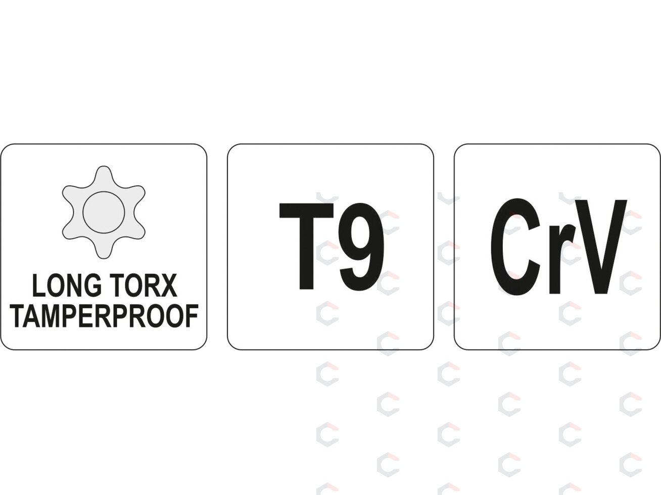 L tipo raktas | ilgas tipas | T-Star (su skyle) (Torx) T9 (YT-05513) 1