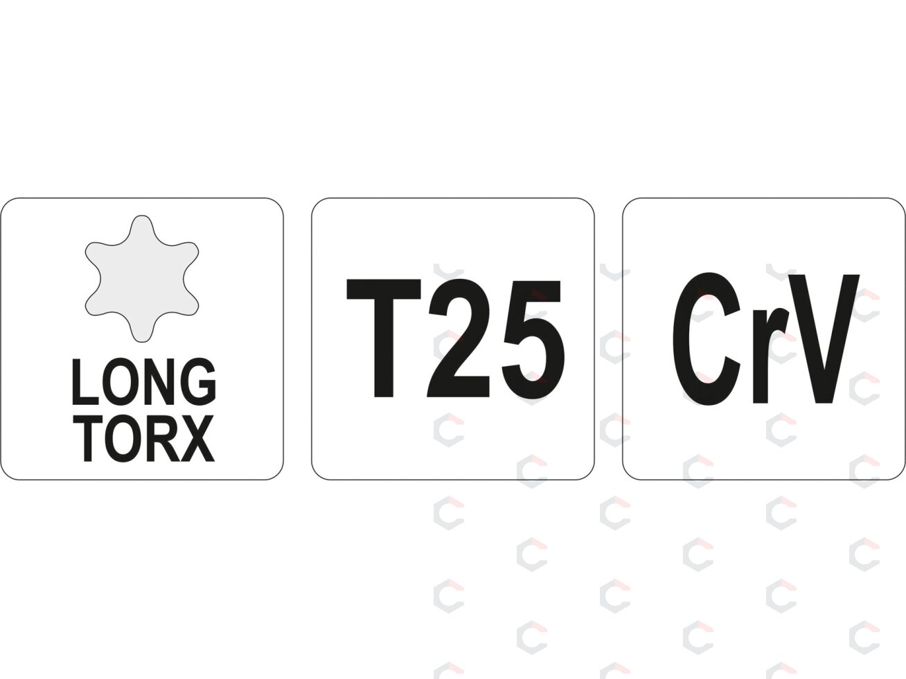 L tipo raktas | ilgas tipas | T-Star (Torx) T25 (YT-05497) 1 L tipo raktas | ilgas tipas | T-Star (Torx) T25 (YT-05497) 1