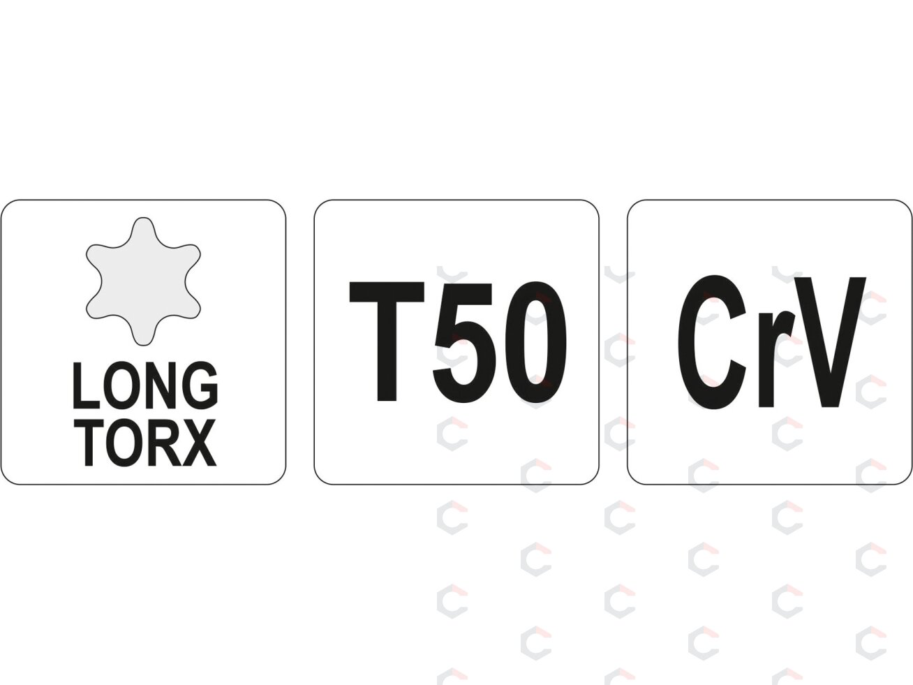 L tipo raktas | ilgas tipas | T-Star (Torx) T50 (YT-05503) 1