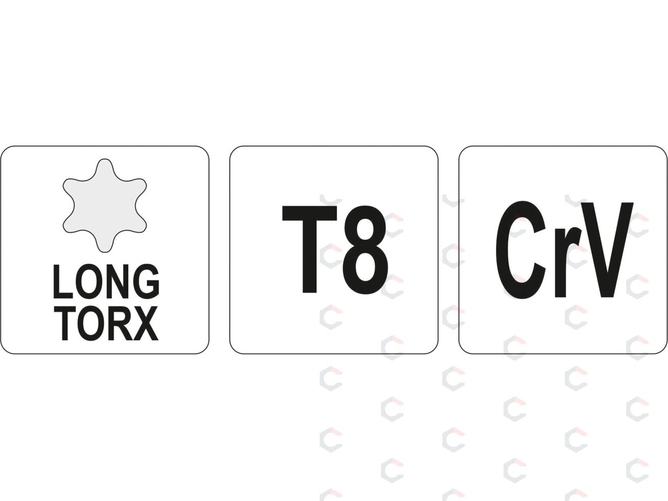 L tipo raktas | ilgas tipas | T-Star (Torx) T8 (YT-05492) 1 L tipo raktas | ilgas tipas | T-Star (Torx) T8 (YT-05492) 1