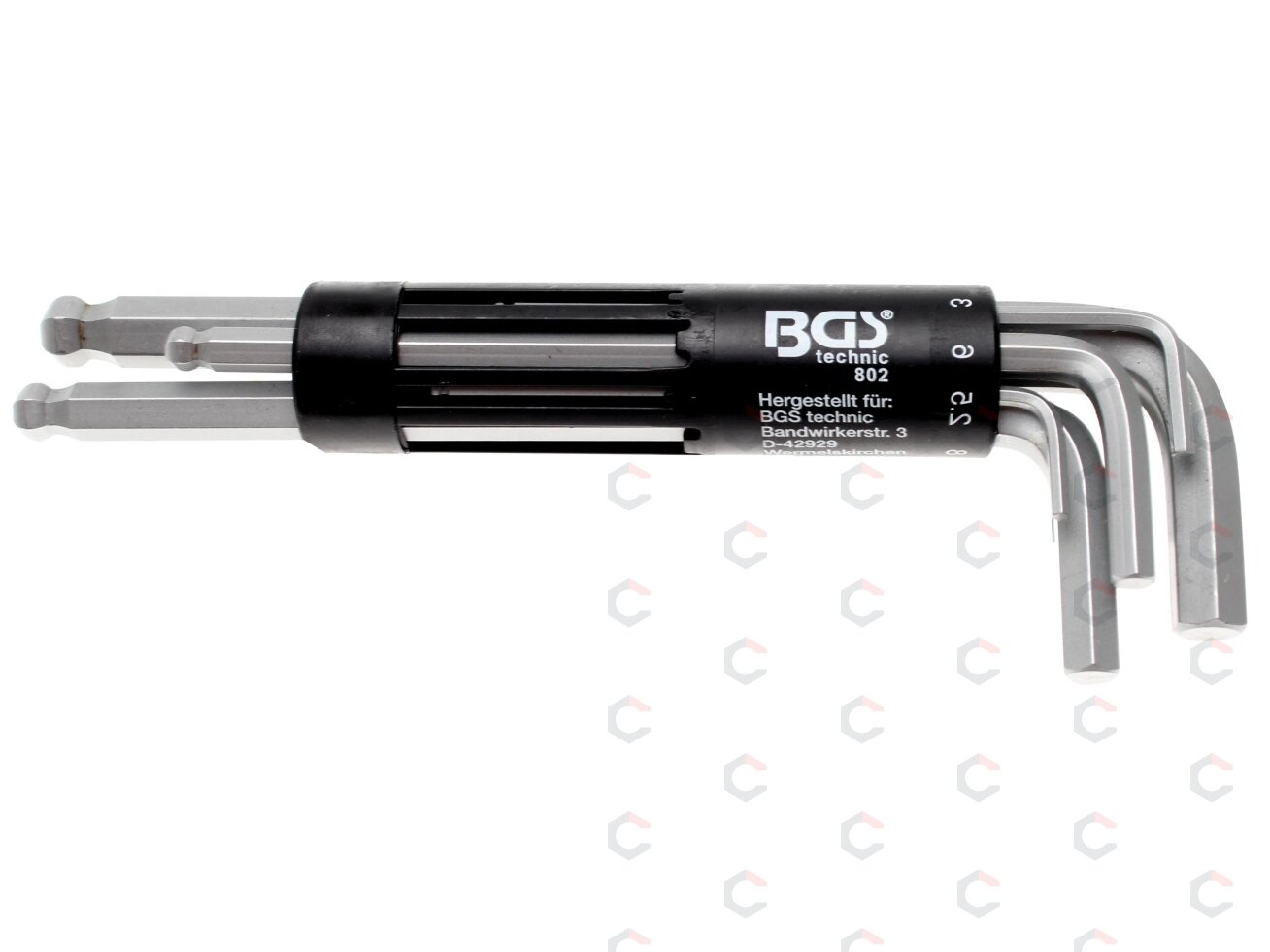 L tipo raktų rinkinys | ilgi | hex šešiakampis / hex šešiakampis su 2-10 mm šarnyru | 8 vnt. (802)