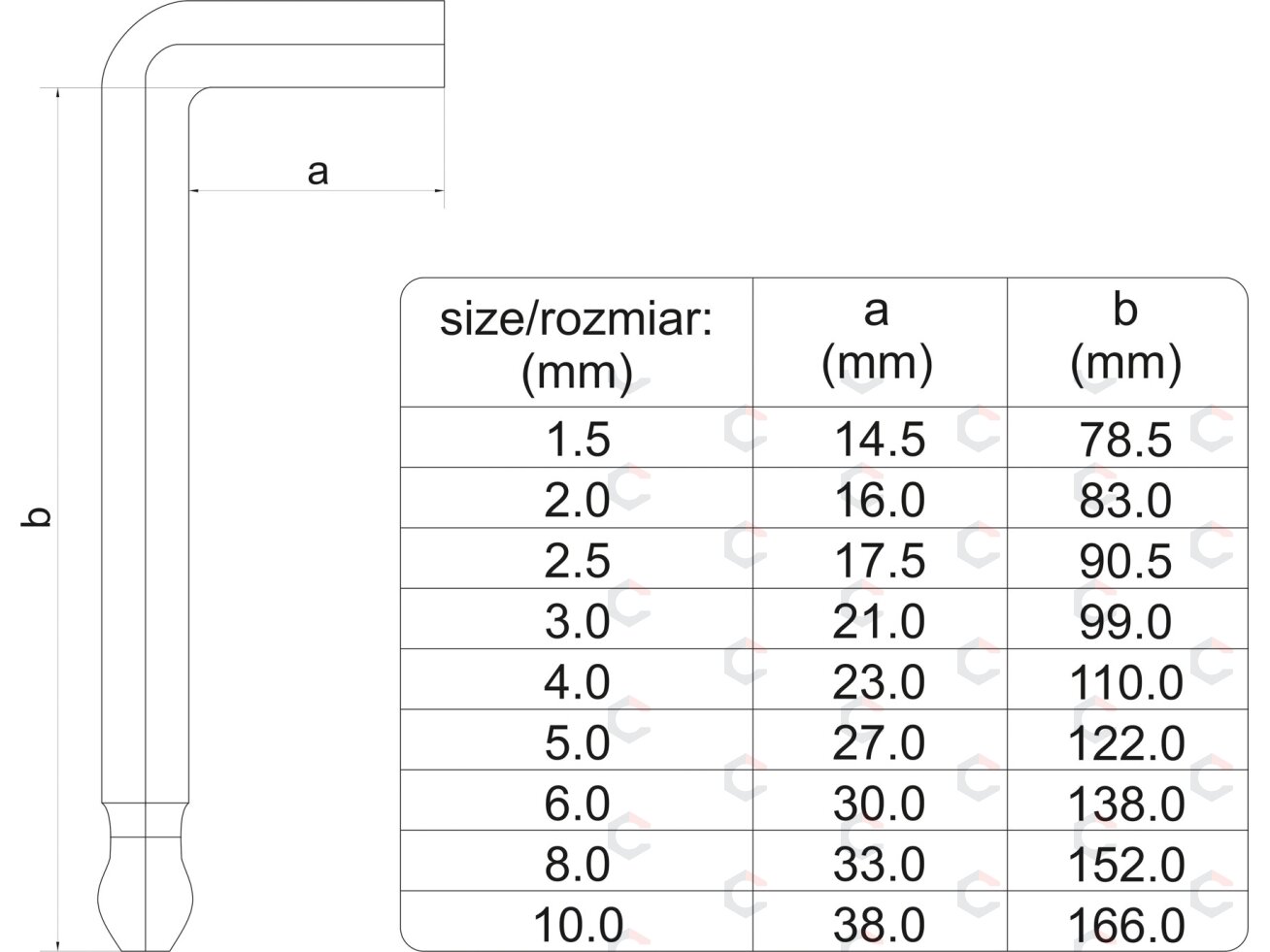 Šarnyrinių L tipo šešiakampių raktų rinkinys | spalvoti | S2 plienas | 1.5–10 mm | 9 vnt. (YT-05632) 3 Šarnyrinių L tipo šešiakampių raktų rinkinys | spalvoti | S2 plienas | 1.5–10 mm | 9 vnt. (YT-05632) 3