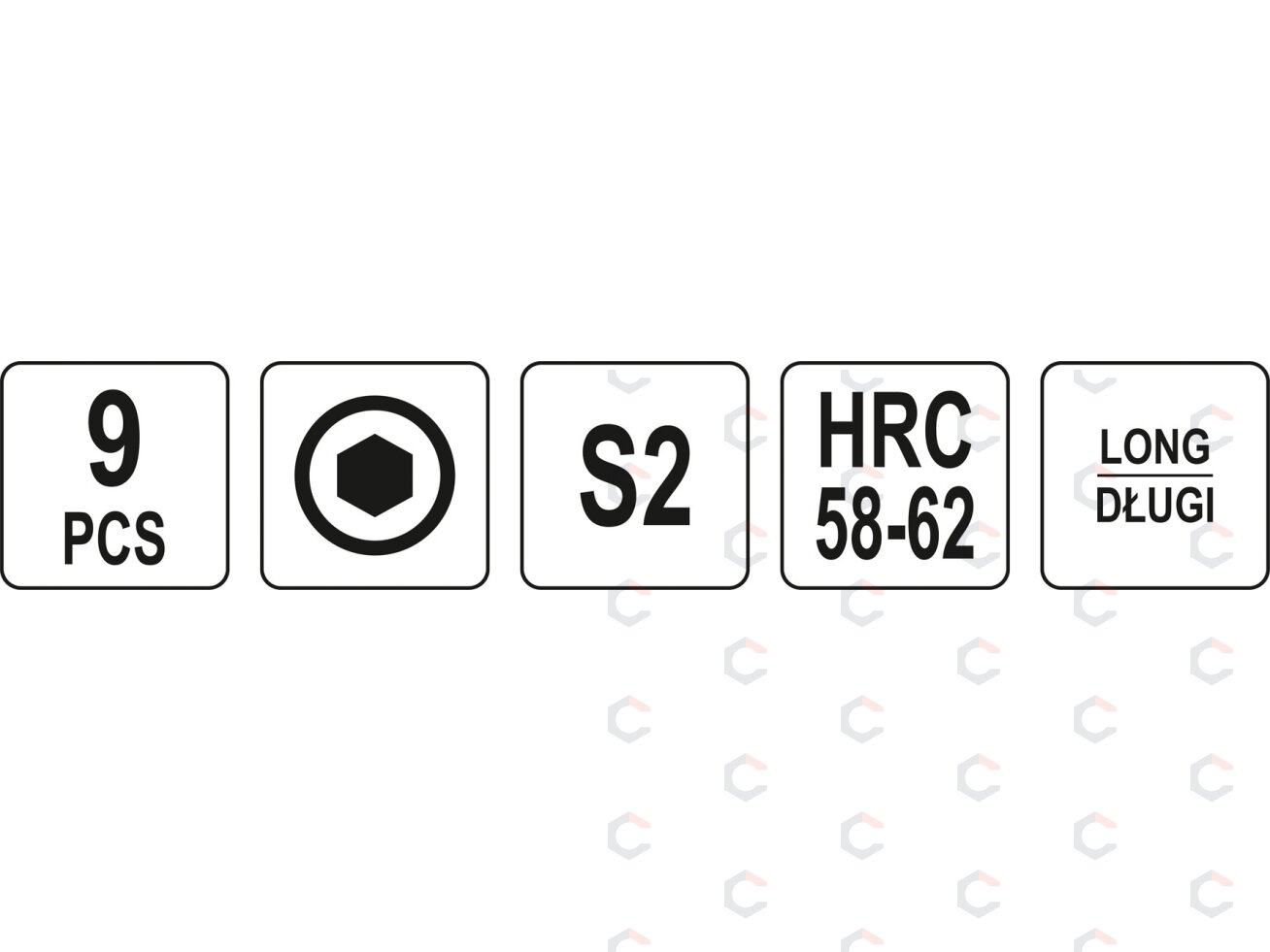 L tipo raktų rinkinys | spalvoti / S2 | hex šešiakampis 1,5 - 10 mm | 9 vnt (YT-05631) 4 L tipo raktų rinkinys | spalvoti / S2 | hex šešiakampis 1,5 - 10 mm | 9 vnt (YT-05631) 4
