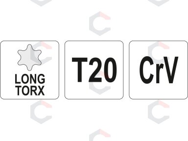 L tipo raktas | ilgas tipas | T-Star (Torx) T20 (YT-05496) L tipo raktas | ilgas tipas | T-Star (Torx) T20 (YT-05496)