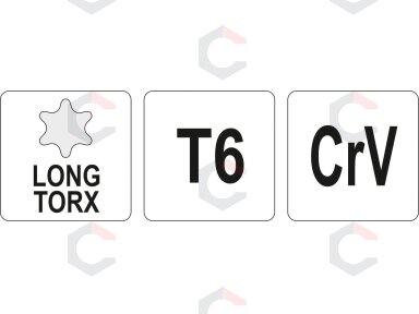 L tipo raktas | ilgas tipas | T-Star (Torx) T6 (YT-05490) L tipo raktas | ilgas tipas | T-Star (Torx) T6 (YT-05490)