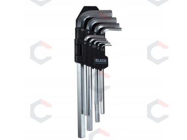 L tipo raktų rinkinys | ilgas tipas | hex šešiakampis 1,5 - 10 mm | 9 vnt. (ES-1703) L tipo raktų rinkinys | ilgas tipas | hex šešiakampis 1,5 - 10 mm | 9 vnt. (ES-1703)