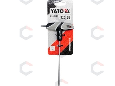 L tipo atsuktuvas TORX su rankena T20 (YT-05605) 1