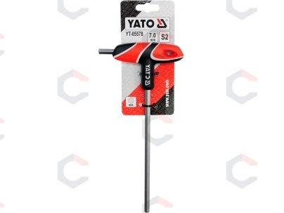L tipo atsuktuvas HEX su rankena 7 mm (YT-05578) 1 L tipo atsuktuvas HEX su rankena 7 mm (YT-05578) 1