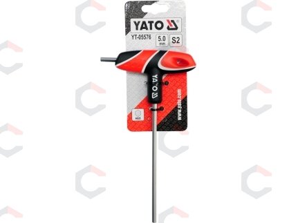 L tipo atsuktuvas HEX su rankena 5 mm (YT-05576) 1 L tipo atsuktuvas HEX su rankena 5 mm (YT-05576) 1