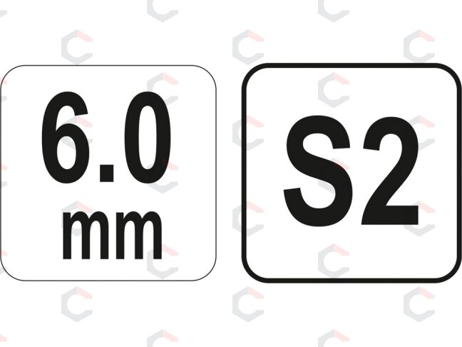 L tipo atsuktuvas HEX su rankena 6 mm (YT-05577) 3 L tipo atsuktuvas HEX su rankena 6 mm (YT-05577) 3