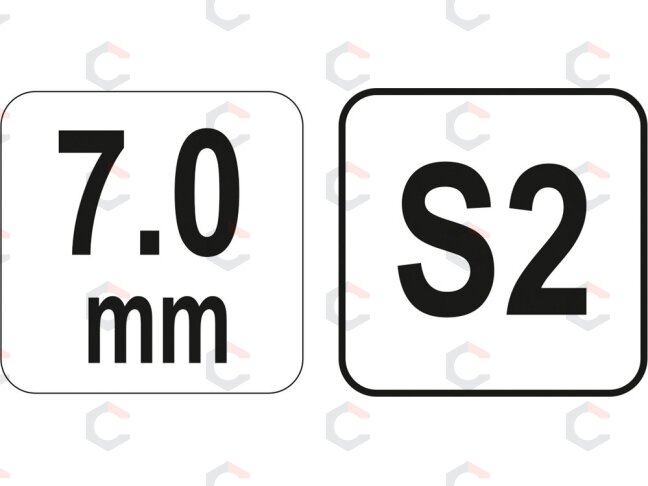 L tipo atsuktuvas HEX su rankena 7 mm (YT-05578) 2 L tipo atsuktuvas HEX su rankena 7 mm (YT-05578) 2
