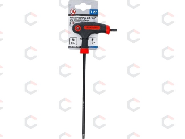 L tipo atsuktuvas T-Star su skyle / be skylės (Torx) | T27 (7880-T27) 3 L tipo atsuktuvas T-Star su skyle / be skylės (Torx) | T27 (7880-T27) 3