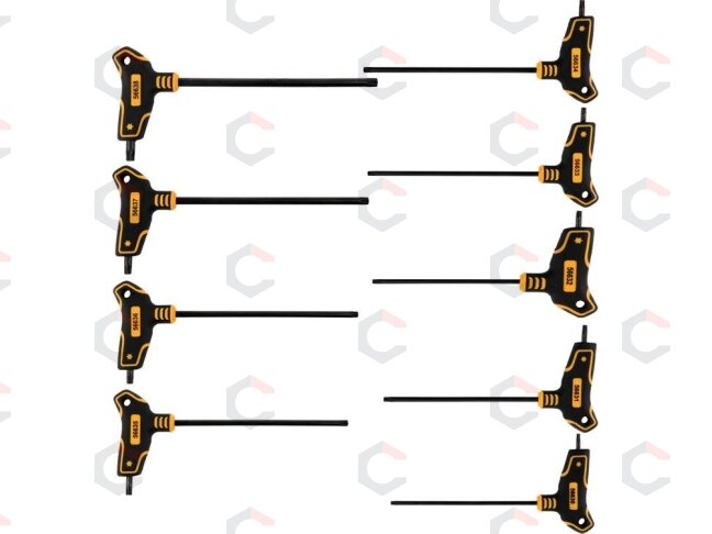 L tipo atsuktuvų su rankena rinkinys | T-Star (Torx) | 9 vnt (56639)