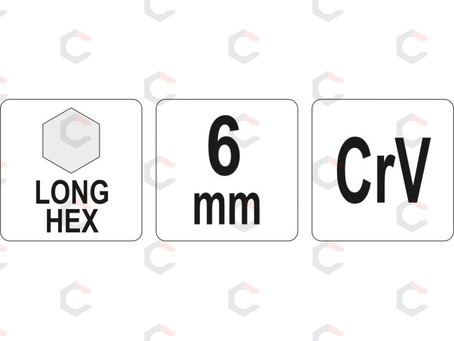 L tipo raktas | ilgas | hex šešiakampis | 6,0 mm (YT-05438) 1 L tipo raktas | ilgas | hex šešiakampis | 6,0 mm (YT-05438) 1