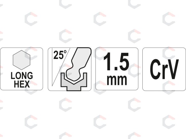 L tipo raktas | ilgas | hex šešiakampis su šarnyru | 1,5 mm (YT-05450) 1 L tipo raktas | ilgas | hex šešiakampis su šarnyru | 1,5 mm (YT-05450) 1