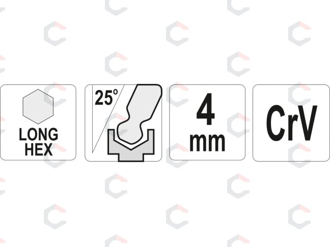 L tipo raktas | ilgas | hex šešiakampis su šarnyru | 4,0 mm (YT-05454) 1 L tipo raktas | ilgas | hex šešiakampis su šarnyru | 4,0 mm (YT-05454) 1