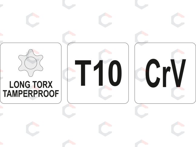 L tipo raktas | ilgas tipas | T-Star (su skyle) (Torx) T10 (YT-05514) 1 L tipo raktas | ilgas tipas | T-Star (su skyle) (Torx) T10 (YT-05514) 1