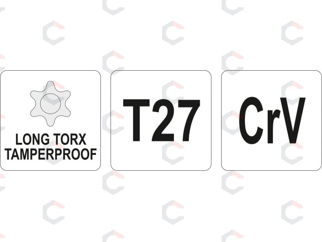 L tipo raktas | ilgas tipas | T-Star (su skyle) (Torx) T27 (YT-05518) 1 L tipo raktas | ilgas tipas | T-Star (su skyle) (Torx) T27 (YT-05518) 1
