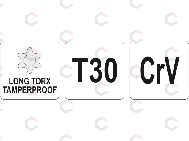 L tipo raktas | ilgas tipas | T-Star (su skyle) (Torx) T30 (YT-05519) 1 L tipo raktas | ilgas tipas | T-Star (su skyle) (Torx) T30 (YT-05519) 1