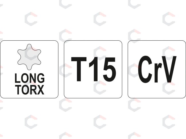 L tipo raktas | ilgas tipas | T-Star (Torx) T15 (YT-05495) 1 L tipo raktas | ilgas tipas | T-Star (Torx) T15 (YT-05495) 1
