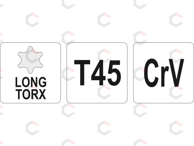 L tipo raktas | ilgas tipas | T-Star (Torx) T45 (YT-05502) 1 L tipo raktas | ilgas tipas | T-Star (Torx) T45 (YT-05502) 1