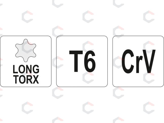 L tipo raktas | ilgas tipas | T-Star (Torx) T6 (YT-05490) 1 L tipo raktas | ilgas tipas | T-Star (Torx) T6 (YT-05490) 1