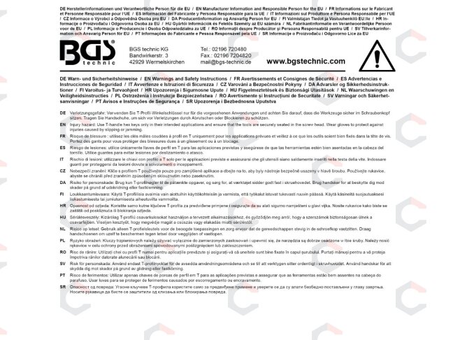 L tipo raktų rinkinys | daugiaspalviai šarnyriniai su skyle | T-Star (Torx) T10 - T50 | 9 vnt. (74463B) 4 L tipo raktų rinkinys | daugiaspalviai šarnyriniai su skyle | T-Star (Torx) T10 - T50 | 9 vnt. (74463B) 4
