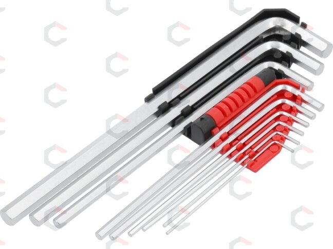 L tipo raktų rinkinys | ilgas tipas | hex šešiakampis 1,5 - 10 mm | 9 vnt. (YT-0501) L tipo raktų rinkinys | ilgas tipas | hex šešiakampis 1,5 - 10 mm | 9 vnt. (YT-0501)