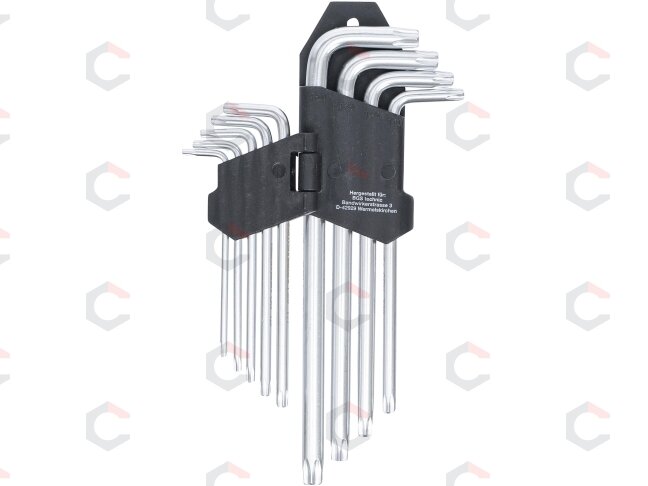L tipo raktų rinkinys | ilgi | T-Star (Torx) T10-T50 | 9 vnt. (816) 2 L tipo raktų rinkinys | ilgi | T-Star (Torx) T10-T50 | 9 vnt. (816) 2