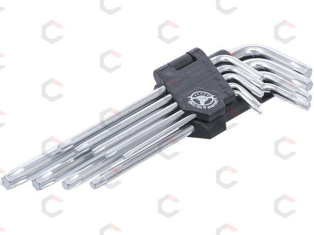 L tipo raktų rinkinys | ilgi | T-Star (Torx) T10-T50 | 9 vnt. (816) L tipo raktų rinkinys | ilgi | T-Star (Torx) T10-T50 | 9 vnt. (816)