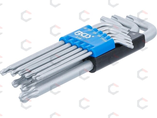 L tipo raktų rinkinys | šarnyriniai | T-Star (Torx) T10 - T50 | 9 vnt. (818) L tipo raktų rinkinys | šarnyriniai | T-Star (Torx) T10 - T50 | 9 vnt. (818)