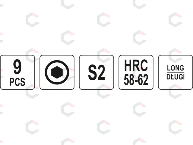 L tipo raktų rinkinys | spalvoti / S2 | hex šešiakampis 1,5 - 10 mm | 9 vnt (YT-05631) 4 L tipo raktų rinkinys | spalvoti / S2 | hex šešiakampis 1,5 - 10 mm | 9 vnt (YT-05631) 4