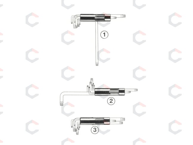 L tipo raktų rinkinys | T-Star su skylutėm (Torx) T10 - T50 | 8 vnt. (804) 2 L tipo raktų rinkinys | T-Star su skylutėm (Torx) T10 - T50 | 8 vnt. (804) 2