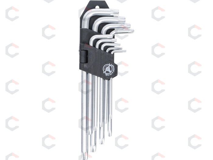 L tipo raktų rinkinys | ilgi | T-Star (Torx) T10-T50 | 9 vnt. (816) 1 L tipo raktų rinkinys | ilgi | T-Star (Torx) T10-T50 | 9 vnt. (816) 1