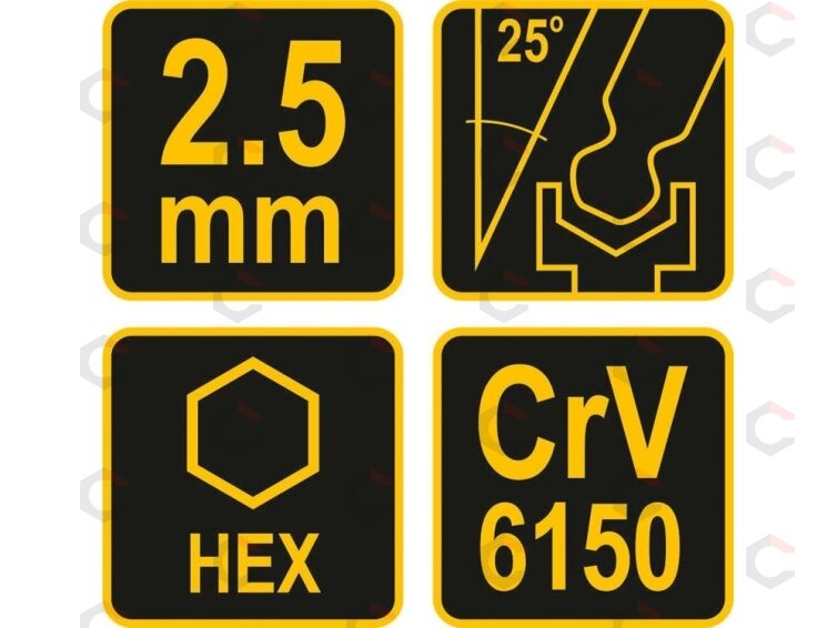 L tipo atsuktuvas HEX su rankena | šarnyrinis | 2.5 mm (56621) 3 L tipo atsuktuvas HEX su rankena | šarnyrinis | 2.5 mm (56621) 3