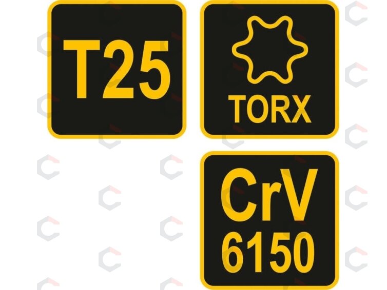 L tipo atsuktuvas su rankena | T-Star (Torx) | T25 (56633) 3 L tipo atsuktuvas su rankena | T-Star (Torx) | T25 (56633) 3