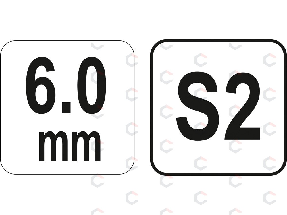 L tipo atsuktuvas HEX su rankena 6 mm (YT-05577) 3 L tipo atsuktuvas HEX su rankena 6 mm (YT-05577) 3