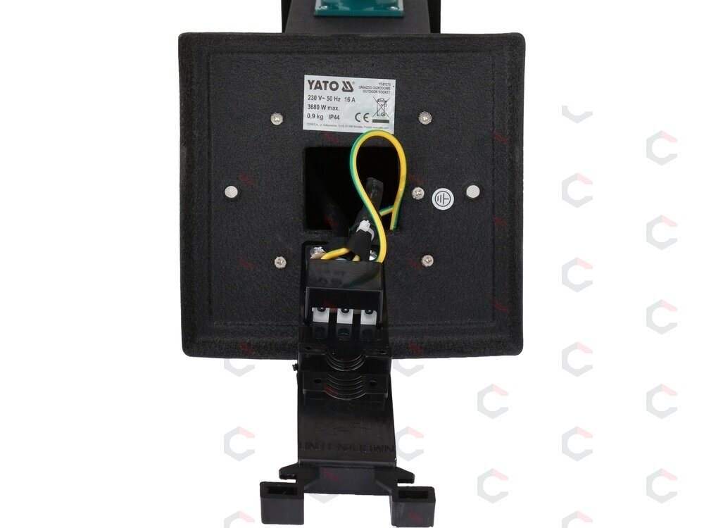 Lauko elektros lizdų stulpelis | plieninis | IP44 | 4 x 230 V (YT-81275) 6 Lauko elektros lizdų stulpelis | plieninis | IP44 | 4 x 230 V (YT-81275) 6