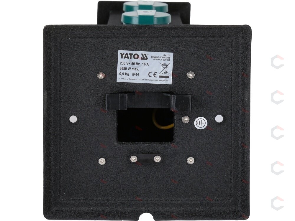 Lauko elektros lizdų stulpelis | plieninis | IP44 | 4 x 230 V (YT-81275) 7 Lauko elektros lizdų stulpelis | plieninis | IP44 | 4 x 230 V (YT-81275) 7