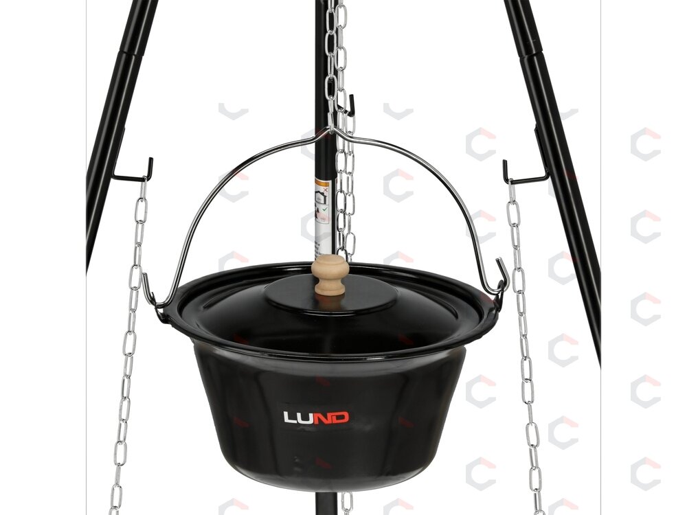 Lauko kepsninė / katiliukas su dangčiu | pakabinamas | 49 cm (99933) 2 Lauko kepsninė / katiliukas su dangčiu | pakabinamas | 49 cm (99933) 2