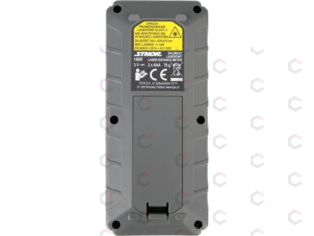Lazerinis atstumo matuoklis | LCD ekranas | 0,05 - 40 m (14600) 4 Lazerinis atstumo matuoklis | LCD ekranas | 0,05 - 40 m (14600) 4
