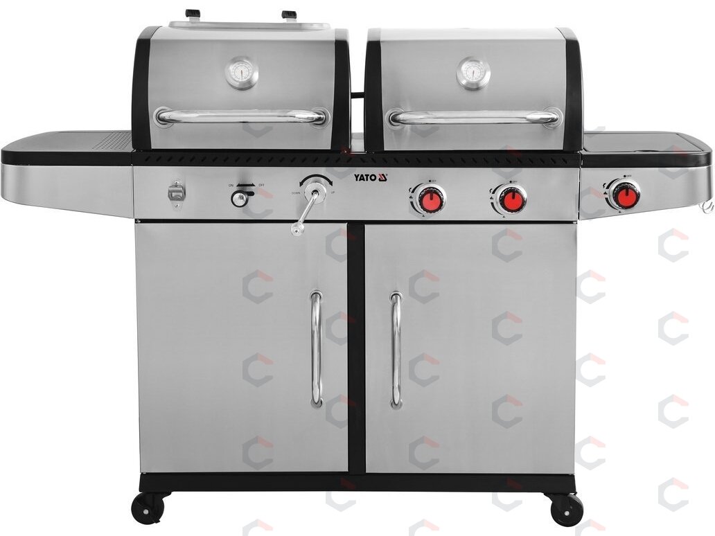 Lauko kepsninė / grilis | 2 viename | anglis / dujos | Nerūdijantis plienas | 8.2 kW (YG-20030) 3
